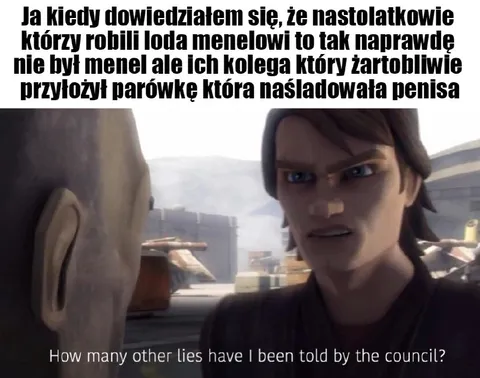 Anakin odkrywa prawdę o menelu