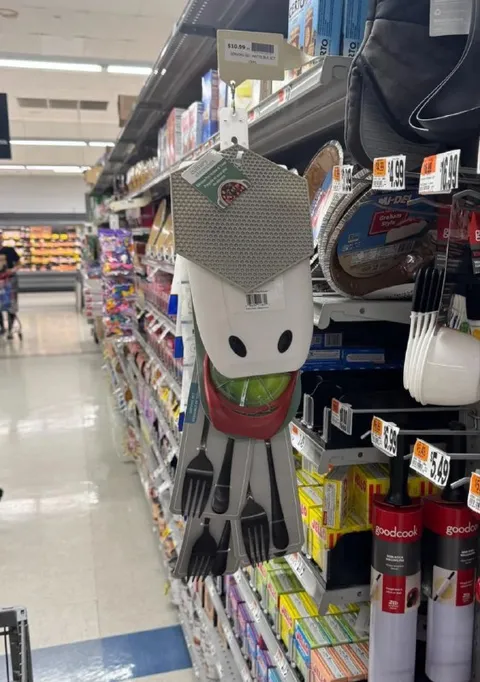 Forks Wearing a Kitchen Mask