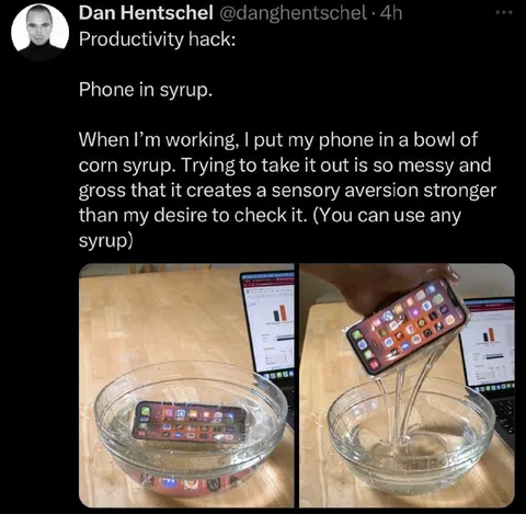 Phone in Corn Syrup