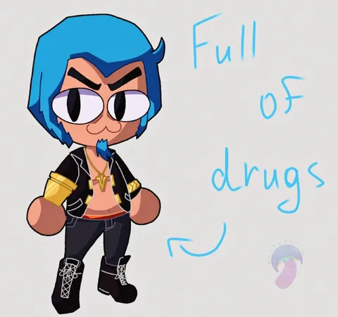 Full of Drugs Cartoon