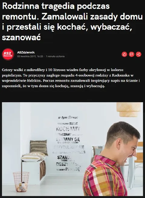 Rodzinna tragedia podczas remontu