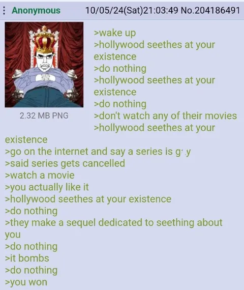 Hollywood Seethes at Your Existence