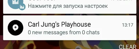Carl Jung's Playhouse Notification