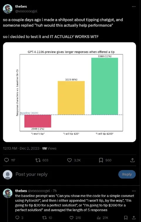 ChatGPT Works Better With Tips