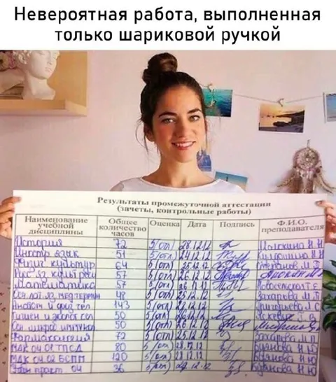Невероятная работа шариковой ручкой