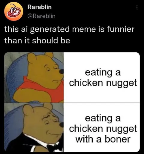 Winnie the Pooh Chicken Nugget Meme