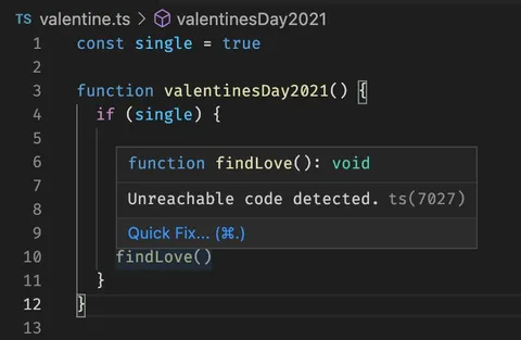 Unreachable Code Finds Love