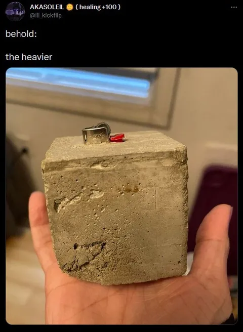 behold: the heavier