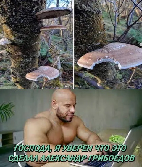 Александр Грибоедов и грибы