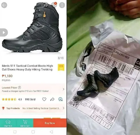 Tiny Tactical Boots Delivery