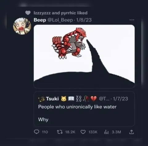 People Who Like Water Unironically