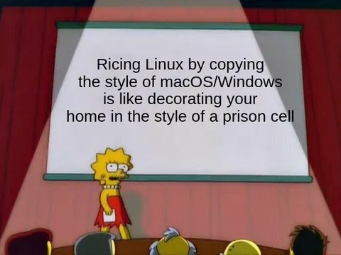 Linux Styled Like a Prison Cell
