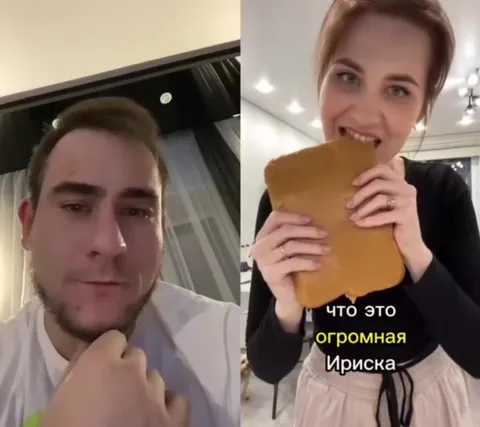 Огромная ириска из сметаны
