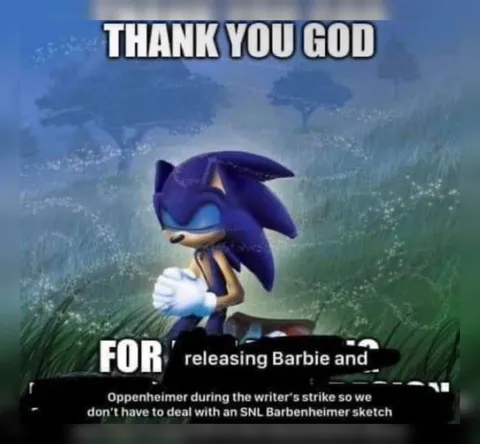 Sonic Thanks God for Barbenheimer
