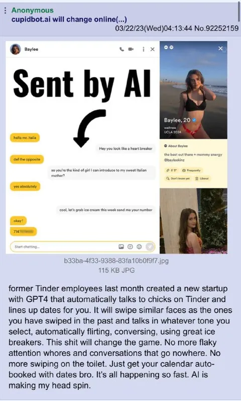 Sent by AI Tinder Dating