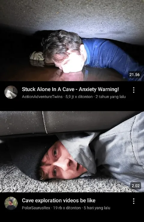 Cave Exploration Videos Be Like