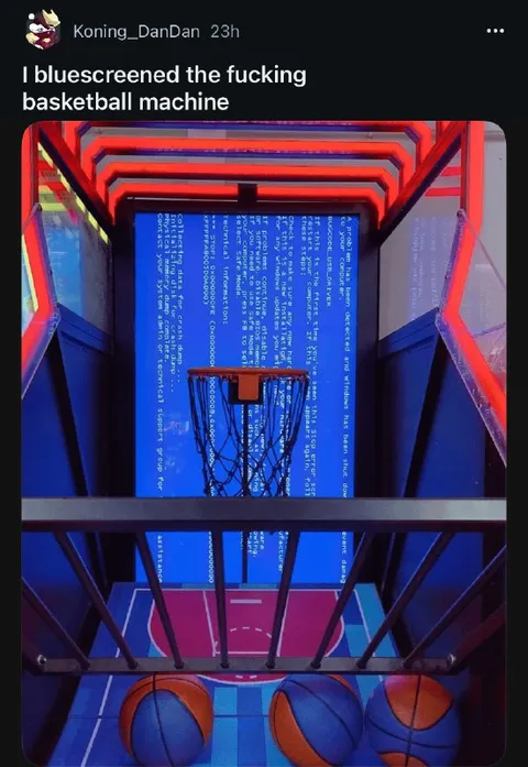Bluescreened Basketball Machine