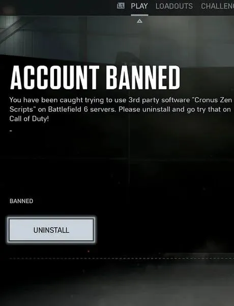 Account Banned for Cheating