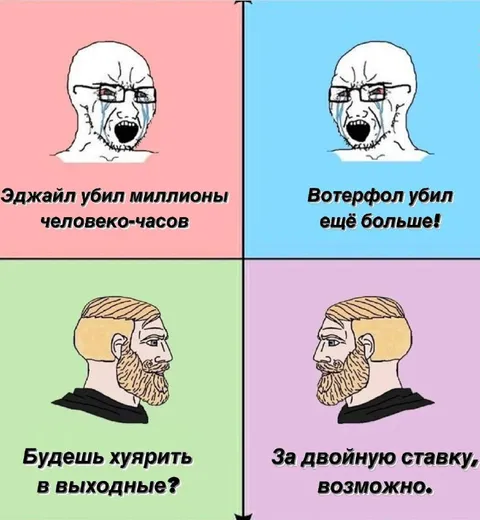 Эджайл против Вотерфола