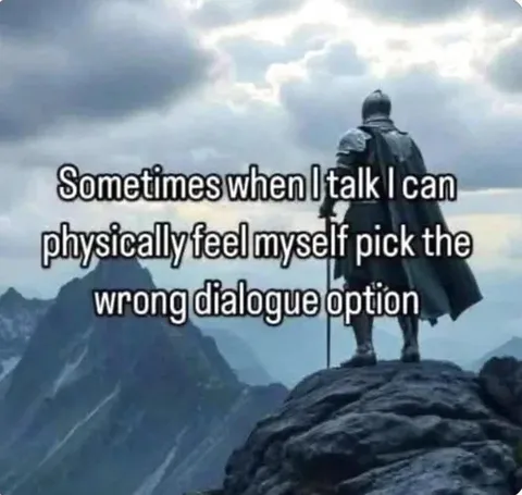 Picking the Wrong Dialogue Option