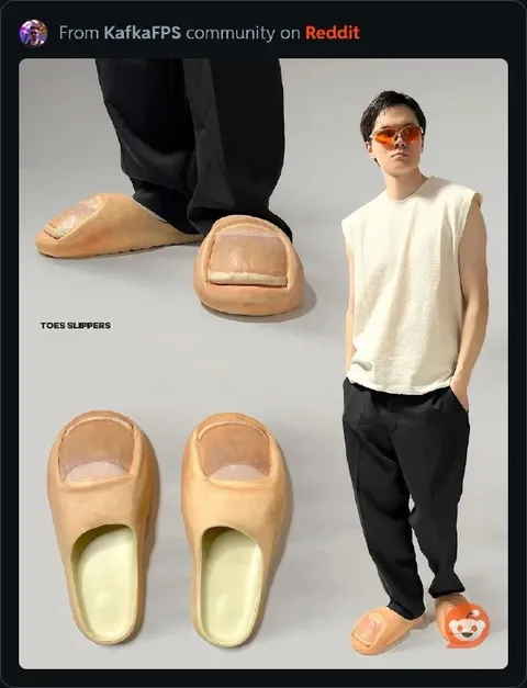 Toes Slippers Fashion Shoot
