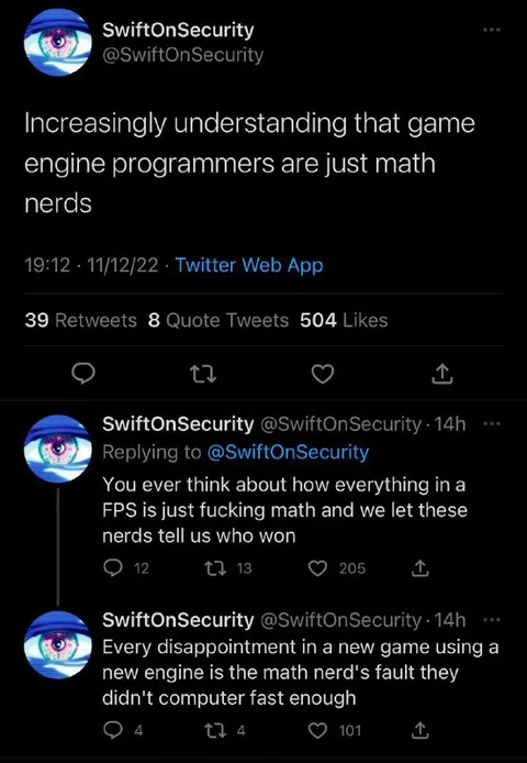 Game Engines Are Just Math Nerds