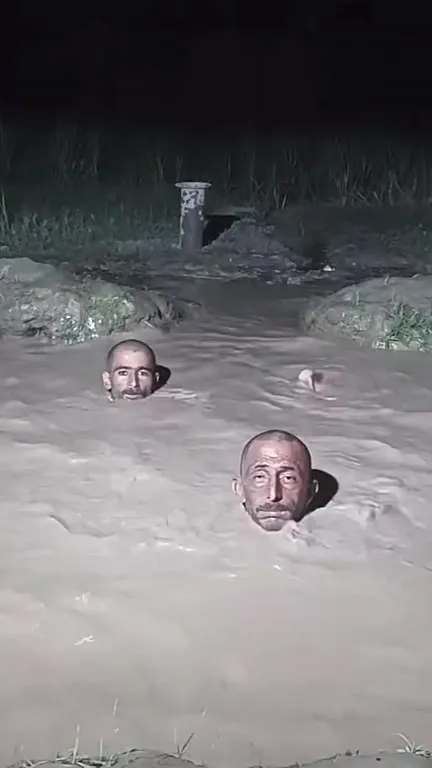 Два мужика в мутной воде