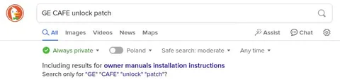 GE CAFE Unlock Patch Search
