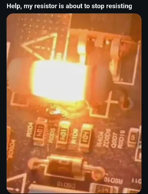 Resistor About to Stop Resisting