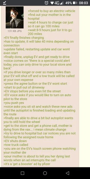 Electric Vehicle Dystopia