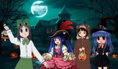 Anime Girls Celebrate Halloween