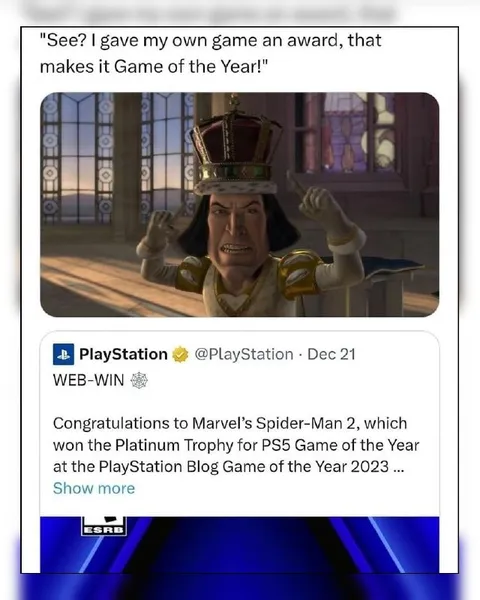 Game of the Year Self Award