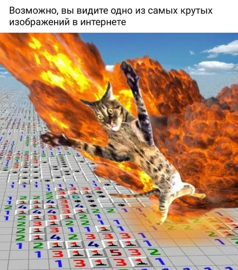 Кот взрывается в Сапёре