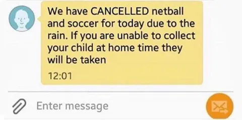 Rain Cancels Sports, Children Taken