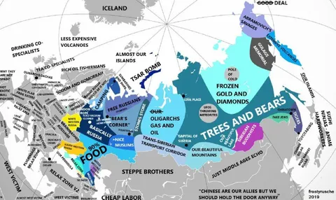 Map of Russia's Stereotypes