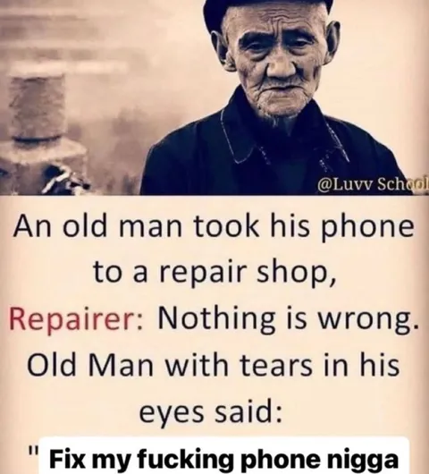 Old Man's Broken Phone