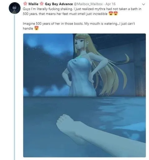Mythra's 500-Year-Old Feet
