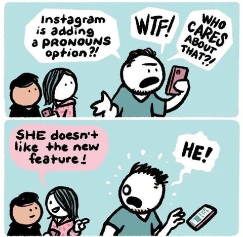 Instagram Pronouns Feature Reaction