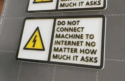 Do Not Connect Machine to Internet