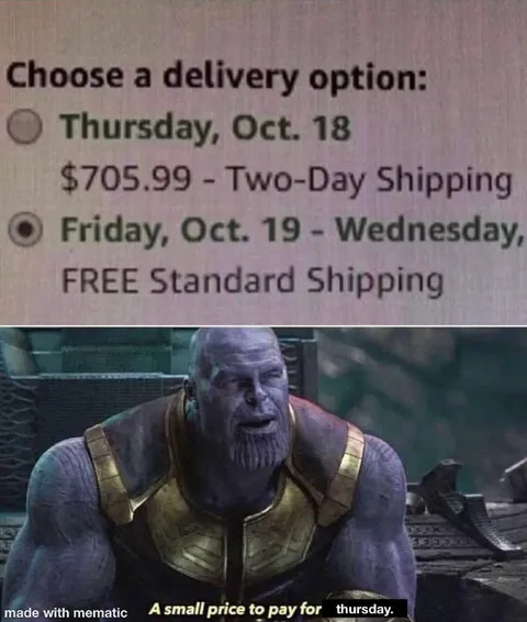 A Small Price to Pay for Thursday