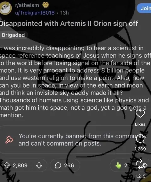 Disappointed with Artemis II sign-off