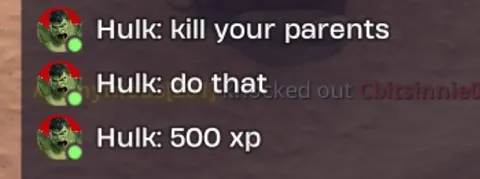 Hulk Gives Dark Quest Commands