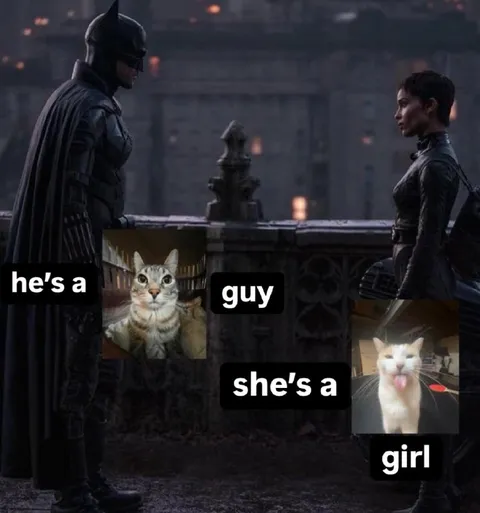 He's a guy, she's a girl