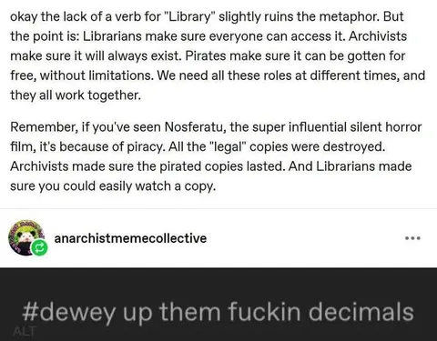 Librarians Archivists and Pirates