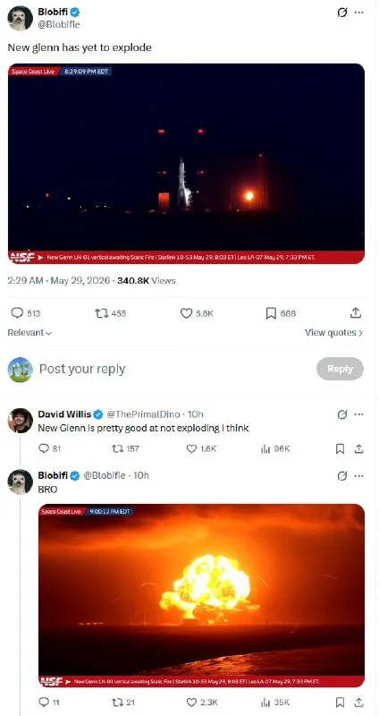 New Glenn Has Yet to Explode