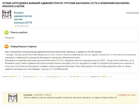 Бывший администратор разгромил магазин