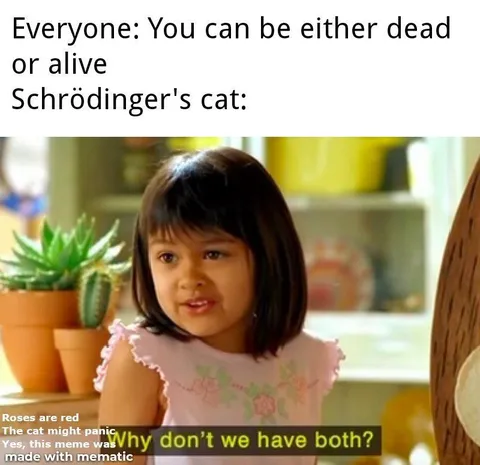 Schrödinger's Cat Wants Both