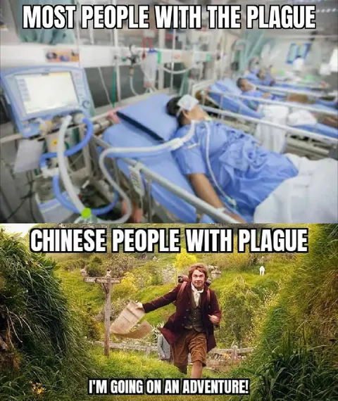 Chinese People With Plague