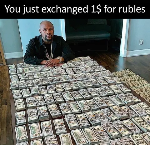 Exchanged Dollars for Rubles