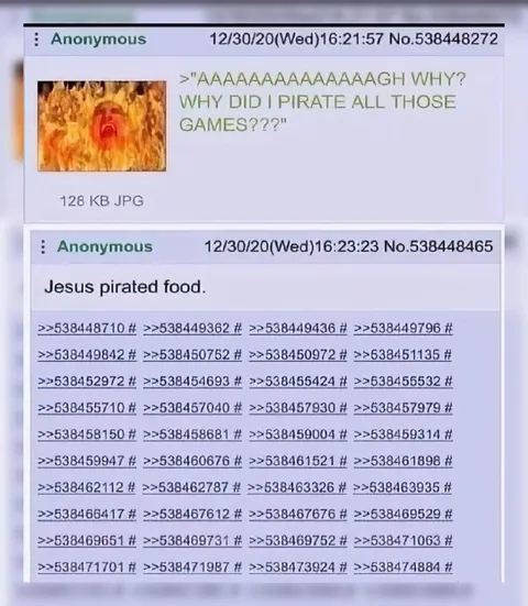 Jesus Pirated Food